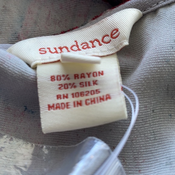 SUNDANCE Velvety Patchwork Print Maxi Silk Blend Dress Size 16 - Picture 13 of 15